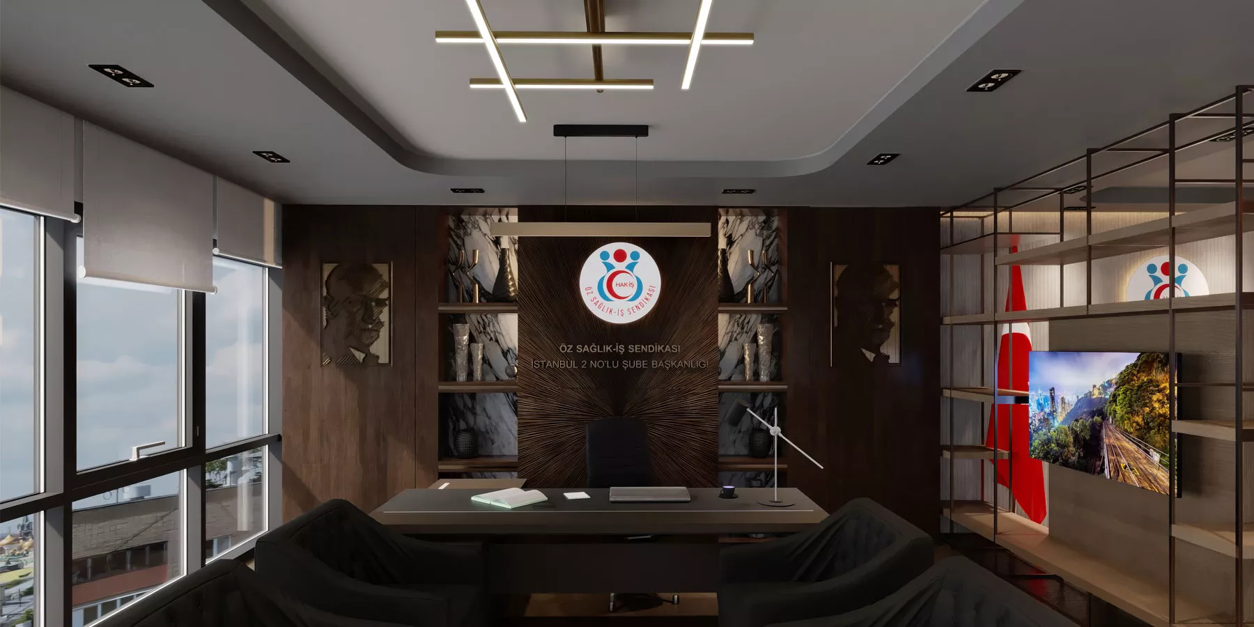 Z.Burnu Öz Sağlık İş Sendikası Ofis Tasarımı Projesi